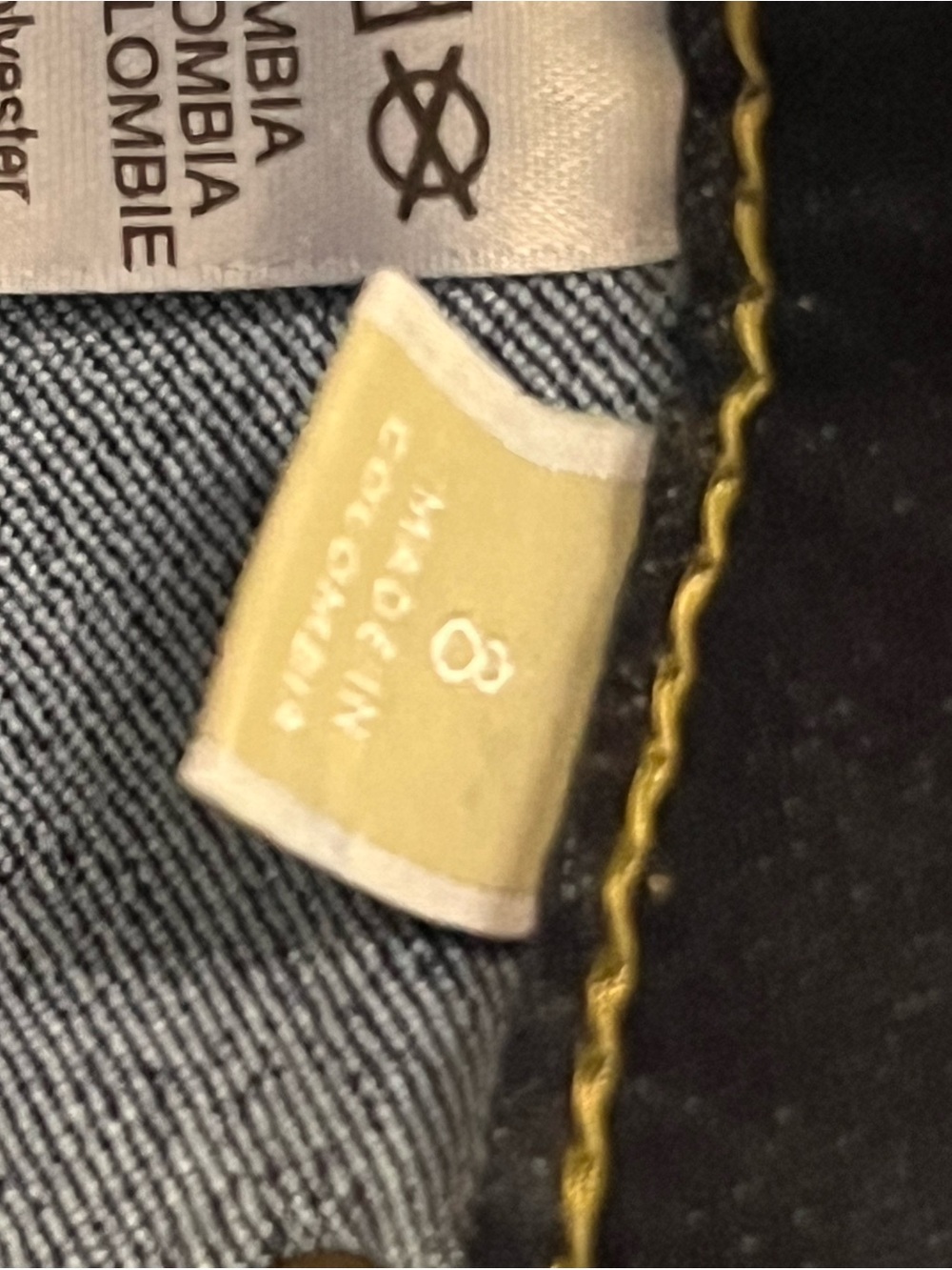 Michael Kors Dark Wash High Rise Flare Jeans Front Patch Pockets Size 8 - Picture 8 of 9